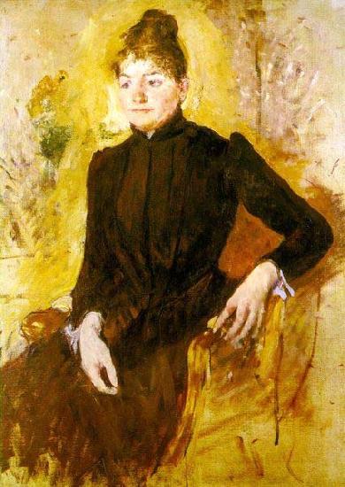 Mary Cassatt Woman in Black oil painting image